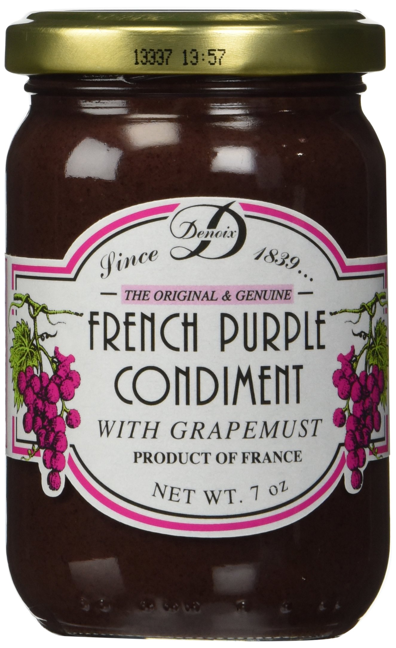 Amazon.com : Purple Mustard by Denoix (7 ounce) : Dijon Mustard